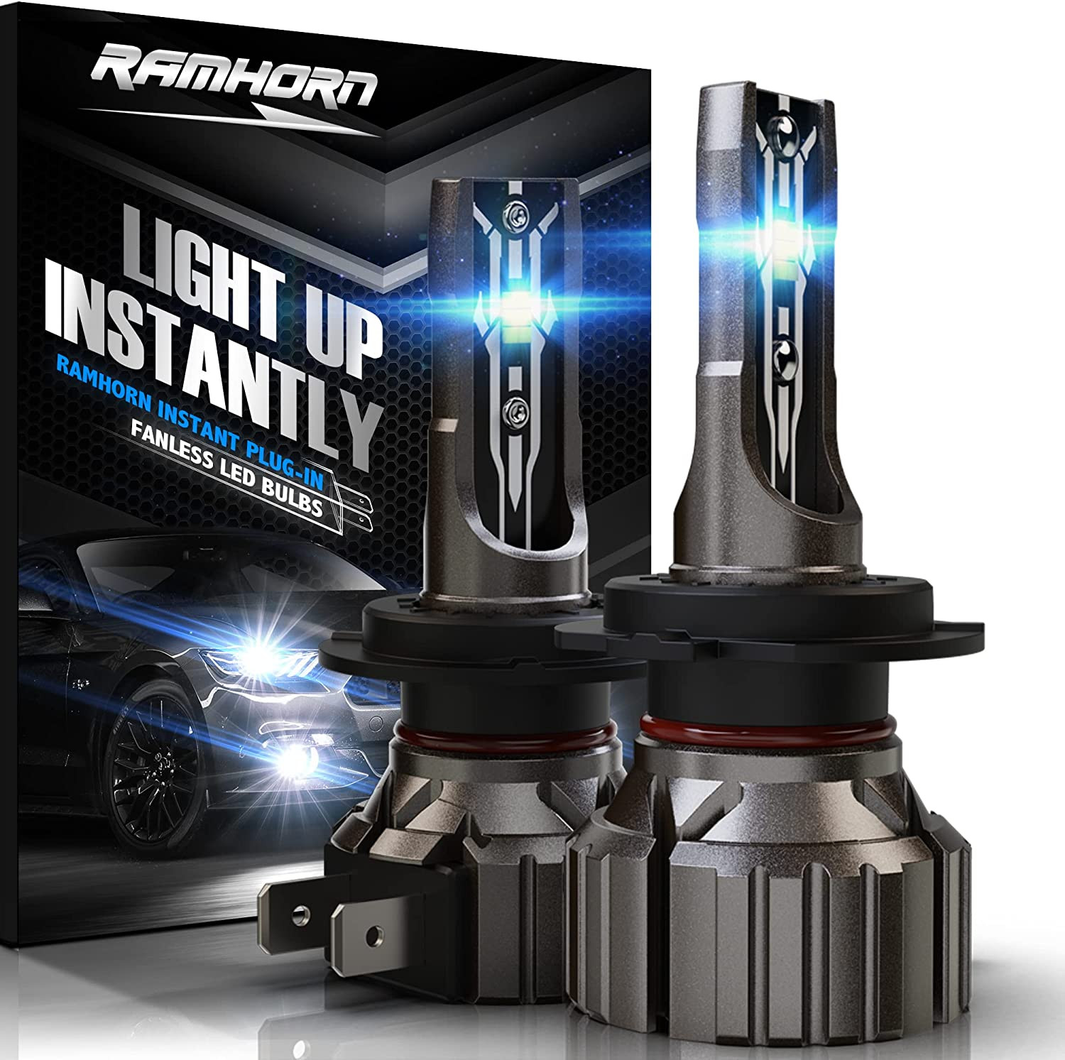 RAMHORN H7 LED Headlight Bulbs, 6500K