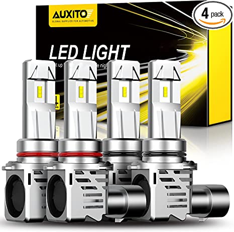 AUXITO 9005 9006 LED Headlight Bulbs Combo for High Low Beam Replacement