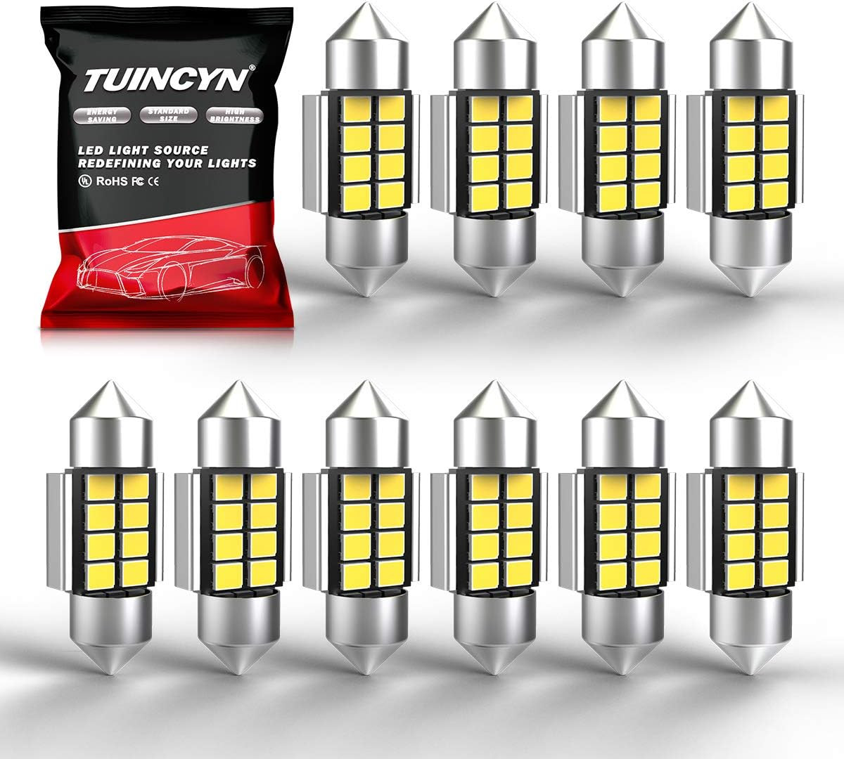 TUINCYN White LED 6428 Light Bulbs