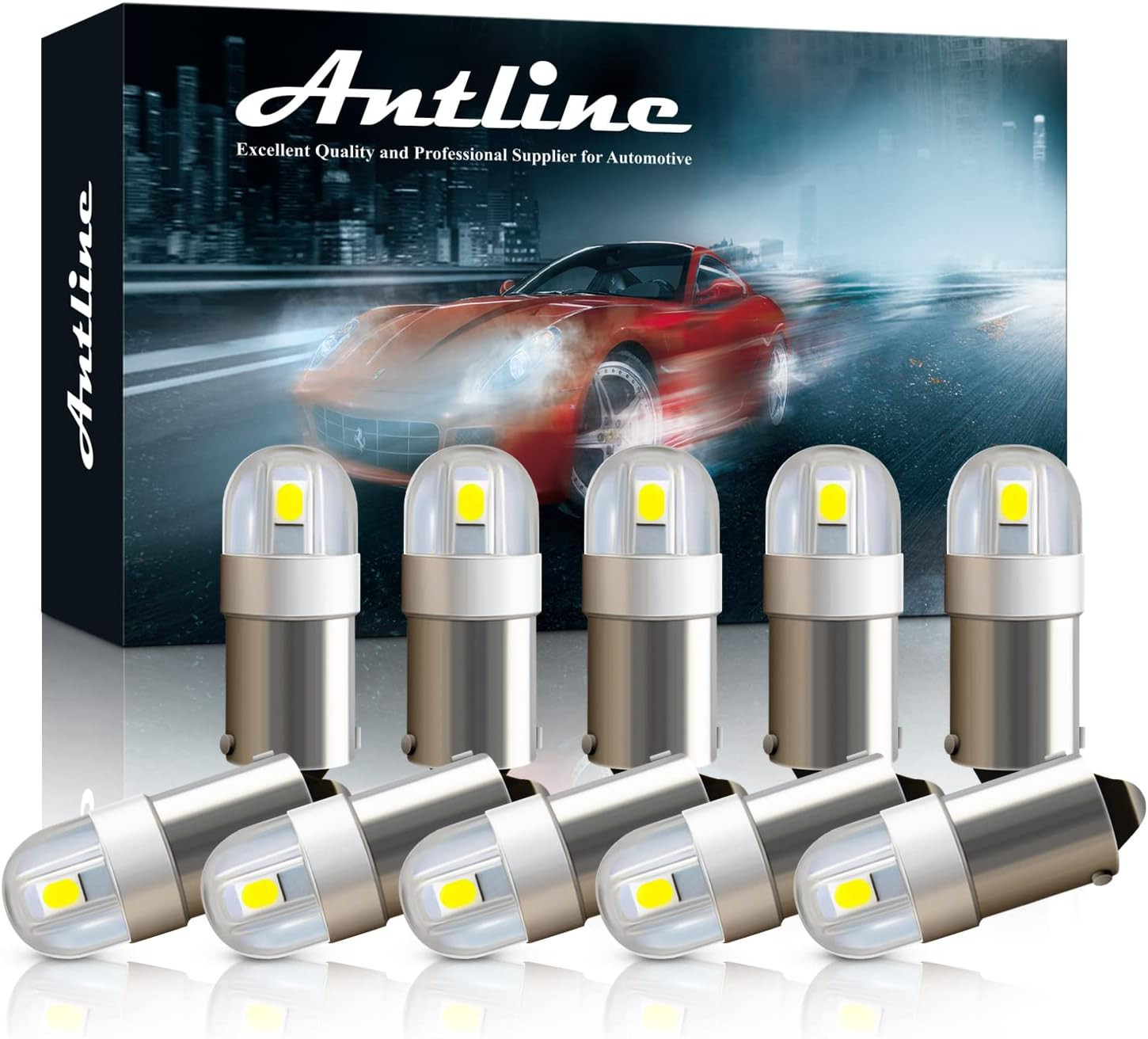 Antline BA9S White LED 3893 Light Bulb