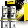 Auxito 9007 LED Headlight Bulbs, 12000LM Per Set 6500K Xenon White Wireless HB5 High Low Beam
