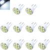 Jtech White LED Light Bulbs 152 (T10 Base, 10 PCS)