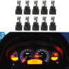 WLJH 10 Pack White PC74 Instrument Panel Cluster Dashboard Light Bulbs
