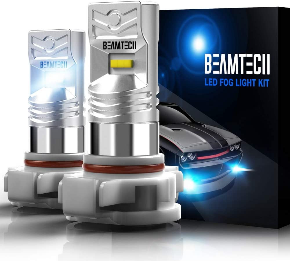 BEAMTECH 5202 Led Fog Light Bulb,H16(European Type,Not Japan vehicles)