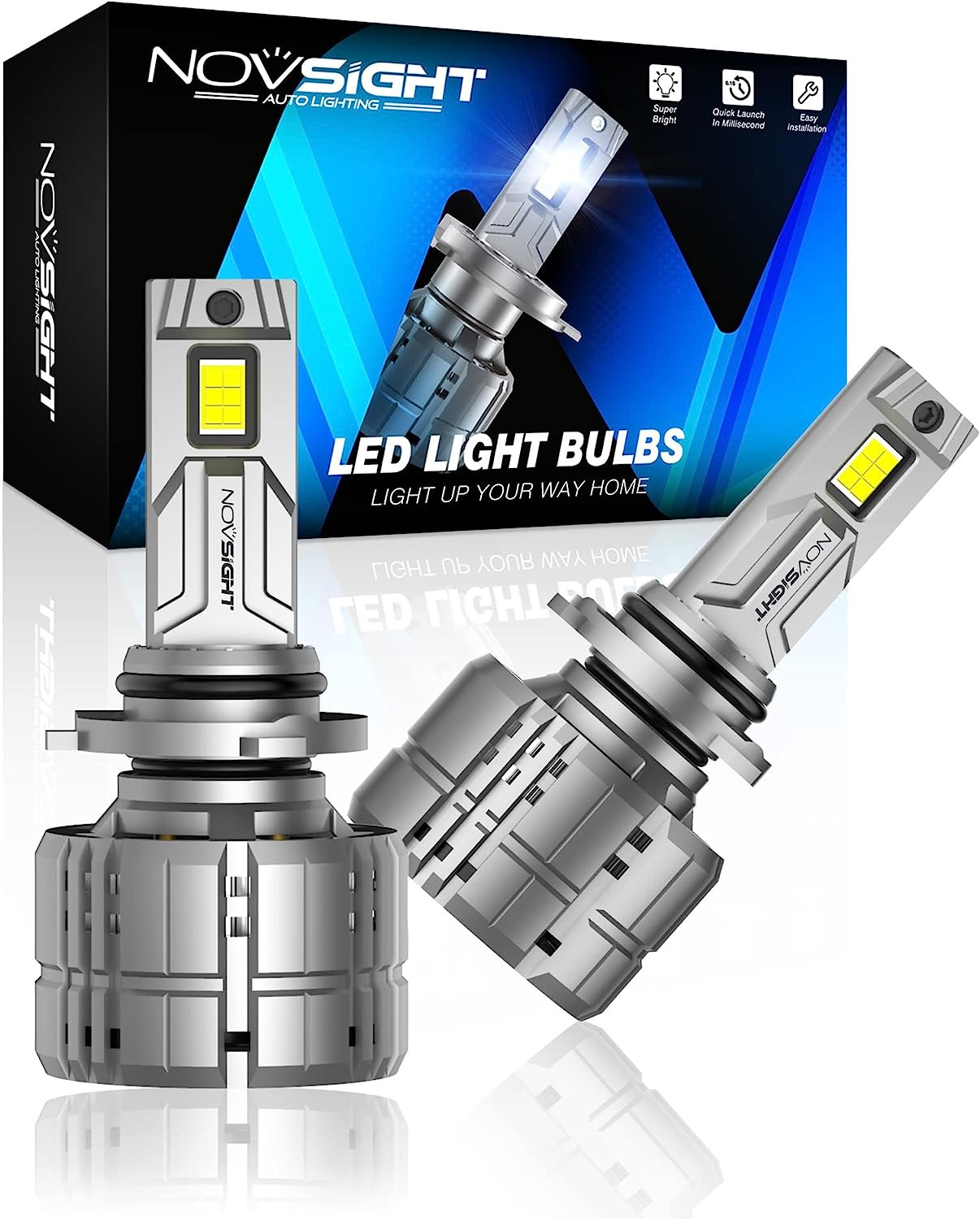 Novsight 9006/HB4 LED Light Bulbs