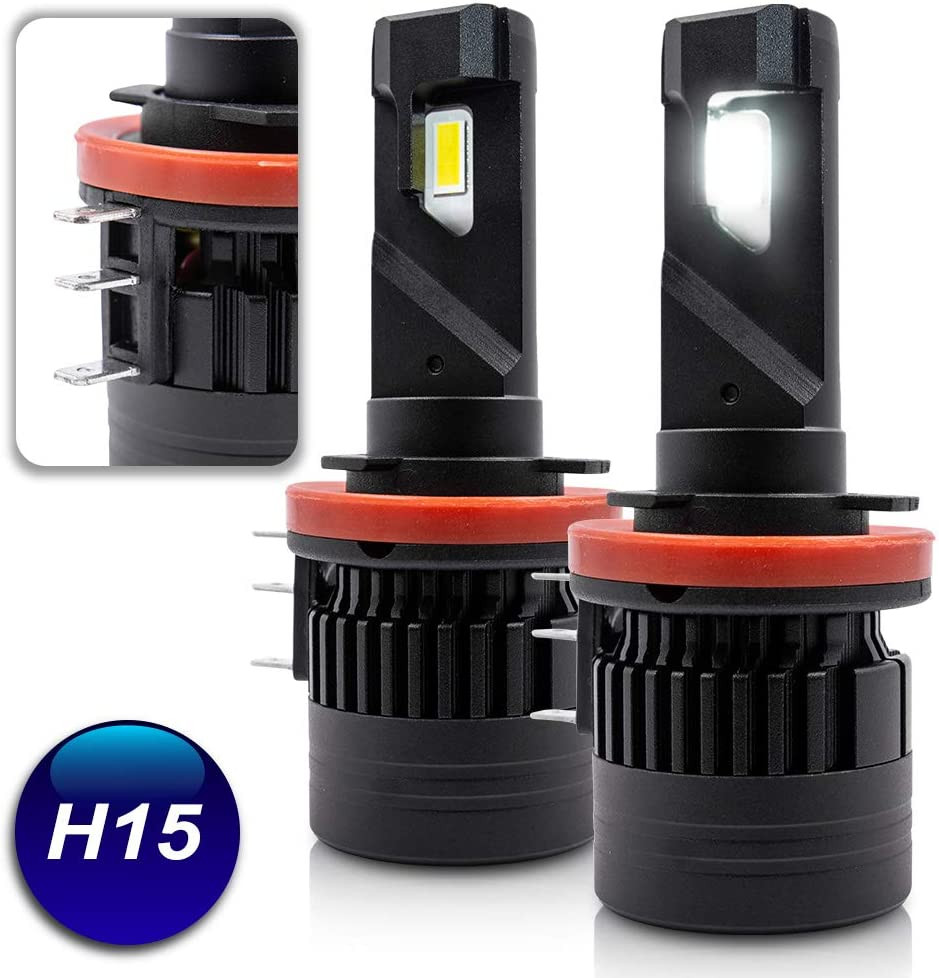 NJSBYL H15 Bright White LED Headlight Bulbs