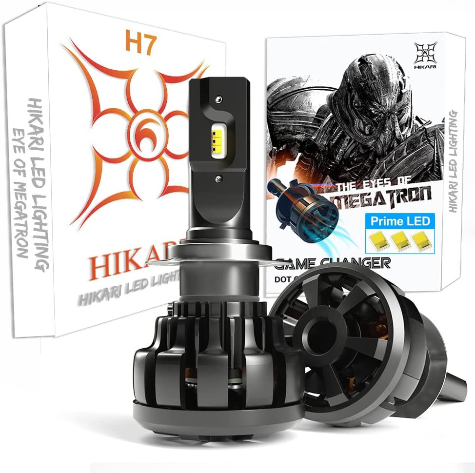 Hikari UltraFocus H4/9003 LED Bulbs,18000LM,Dual Beam