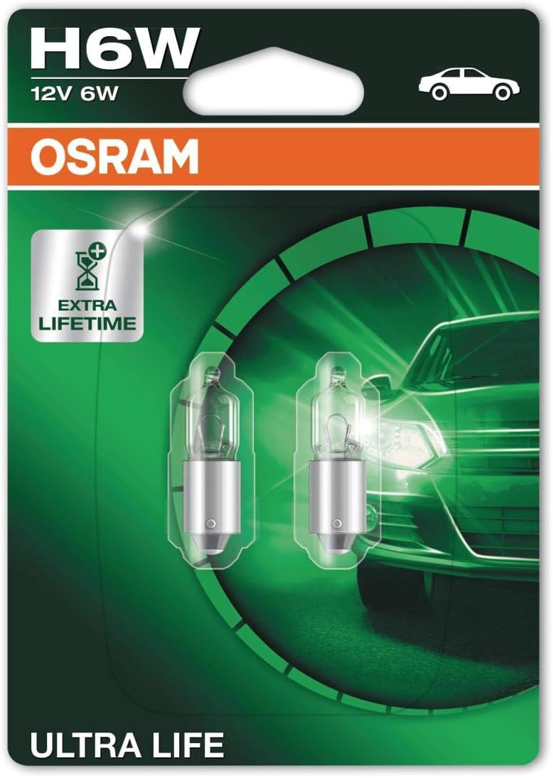 OSRAM Ultra Life H6W Halogen Bulb