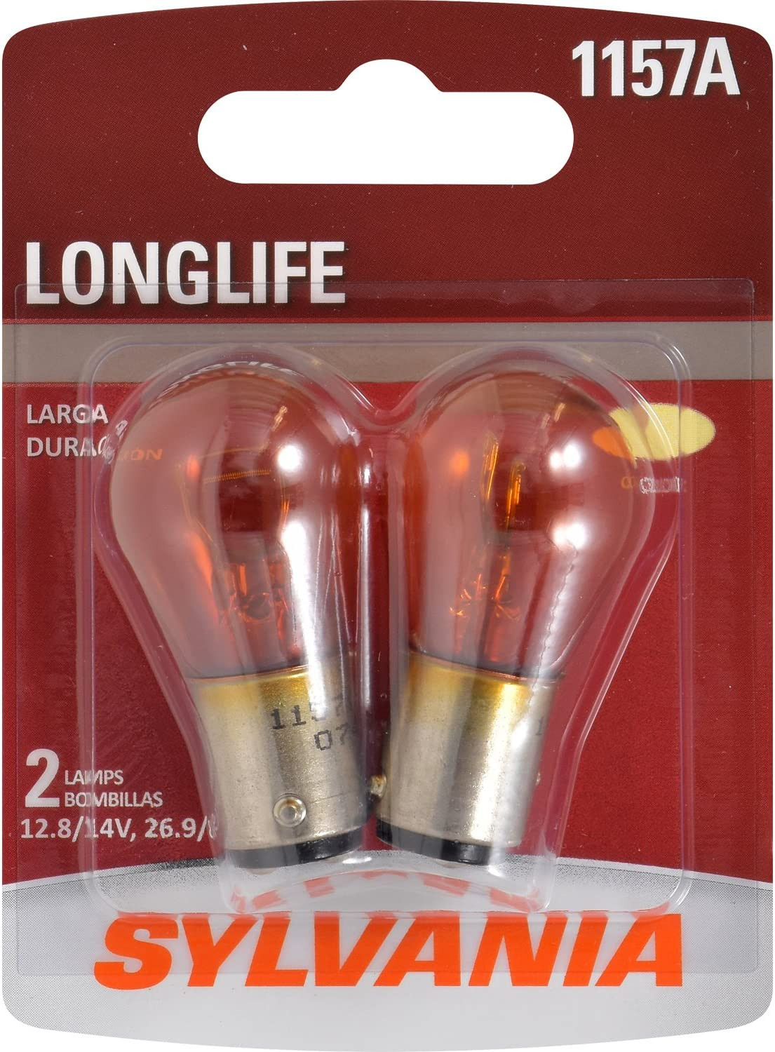 SYLVANIA - 1157A Long Life Miniature - Amber Bulb