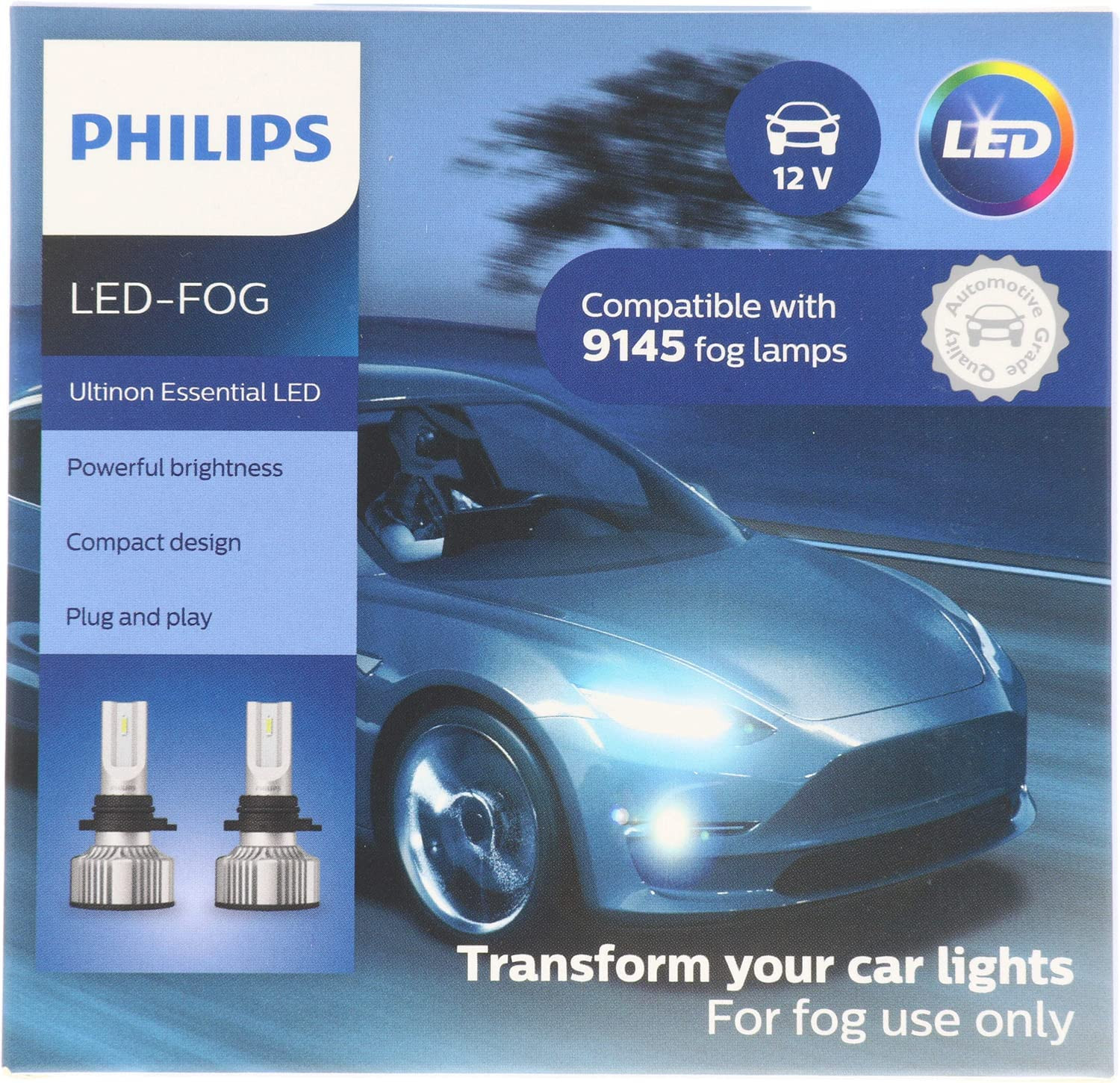 Philips Automotive Lighting 9145 Ultinon LED Fog Light Bulbs