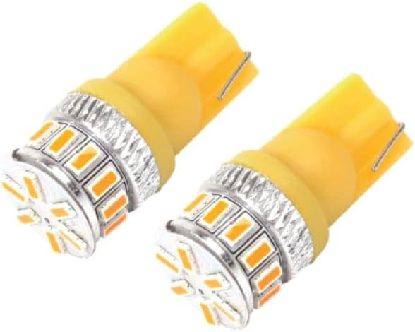 Jtech 2x T10 Base Yellow 193 Light Bulb