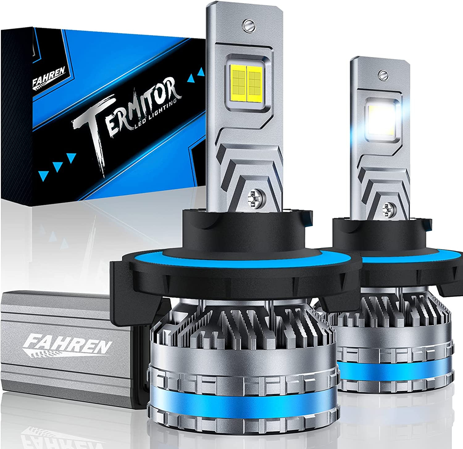 Fahren 9008/H13 LED Headlight Bulbs, 120W 22000 Lumens Set
