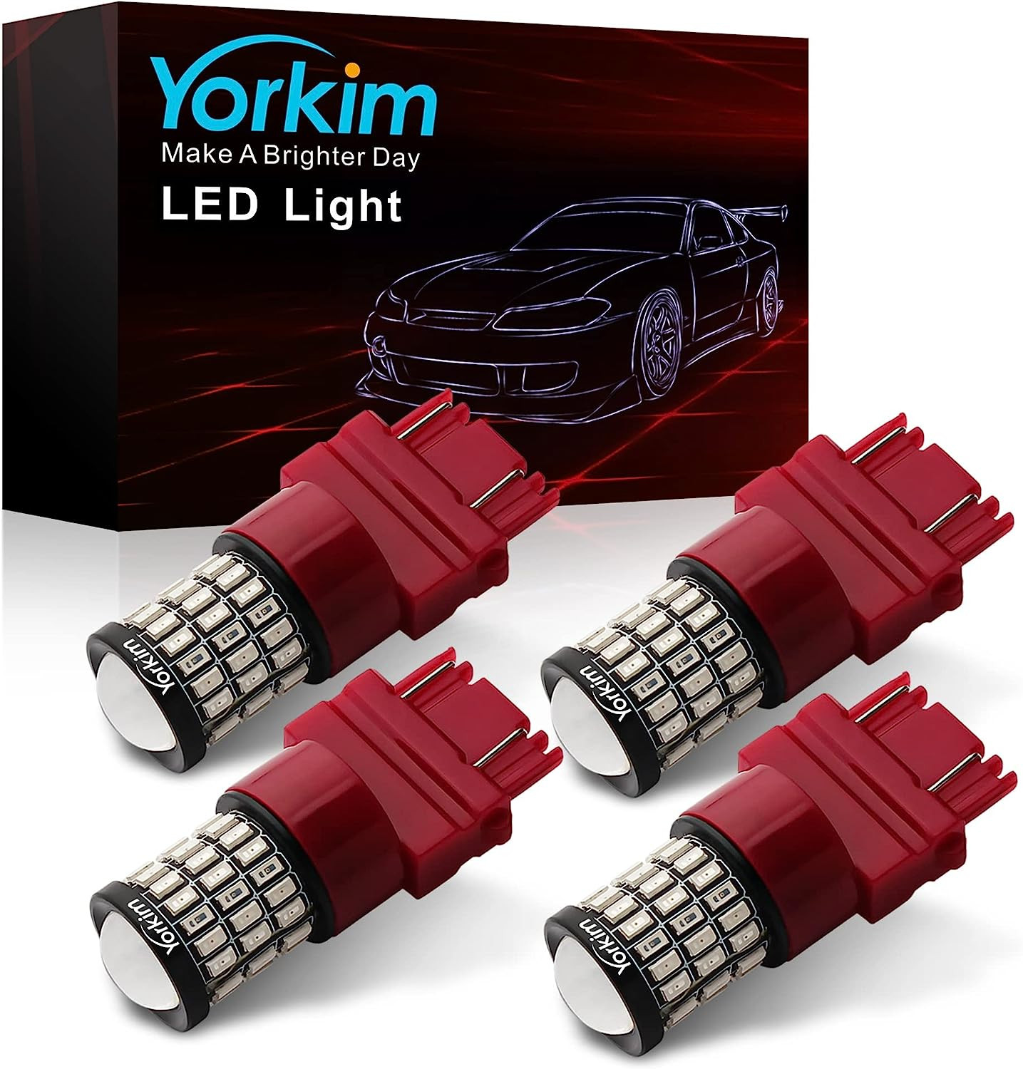 Yorkim 3047 Red Light Bulb - Tail light, Brake, Turn Signal