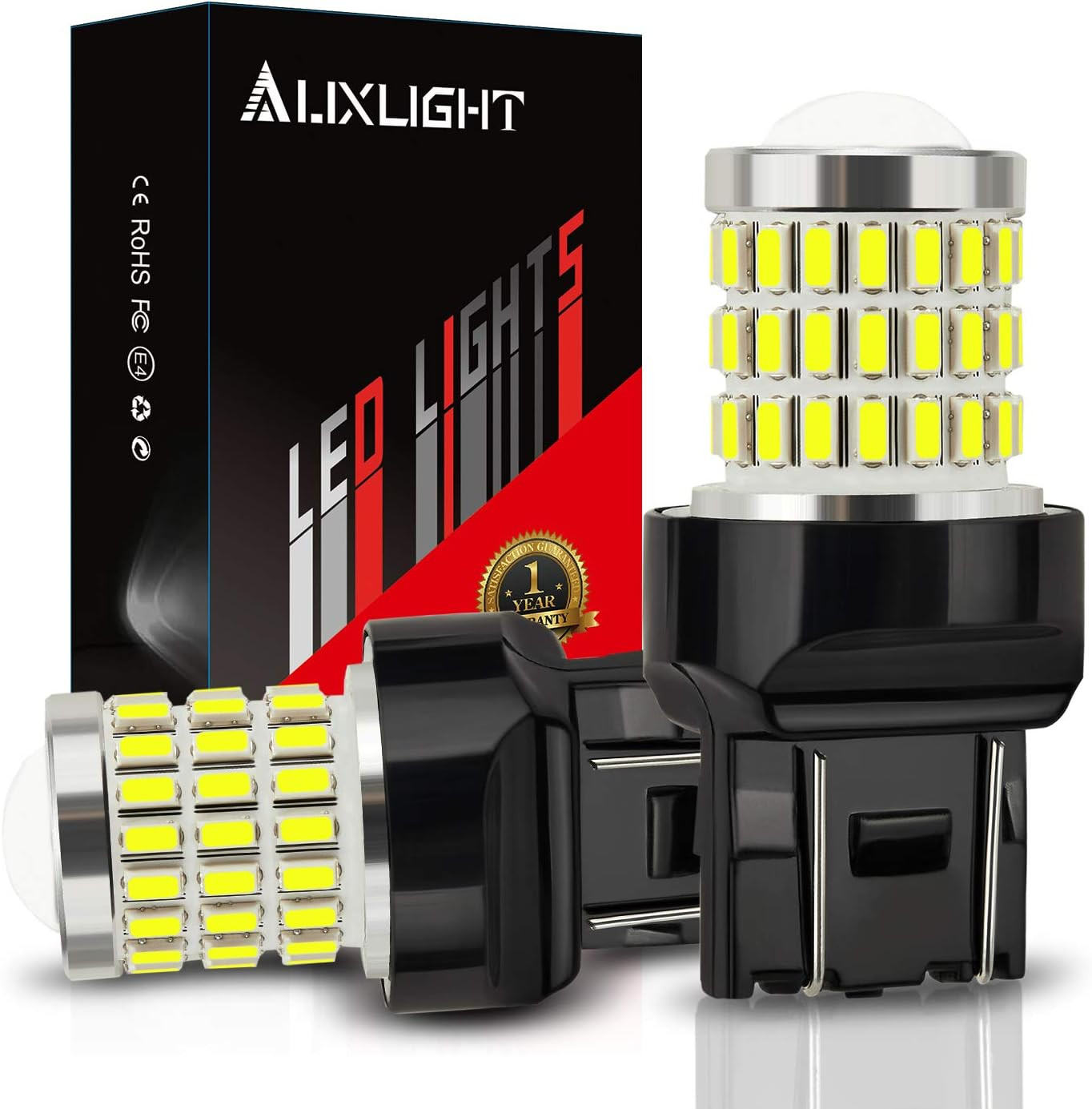 AUXLIGHT 7444 LED White Light Bulbs