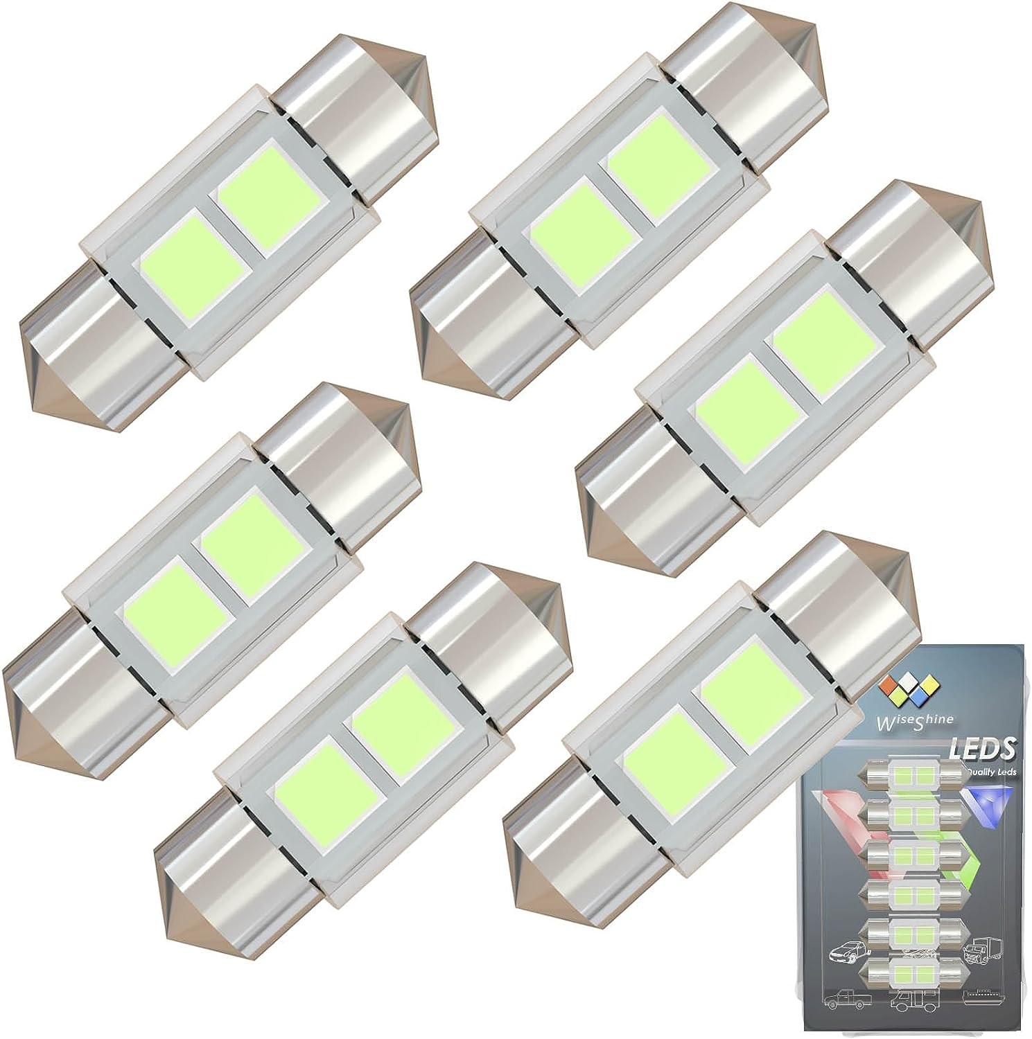 Wiseshine 7065 LED Interior Festoon Bulbs