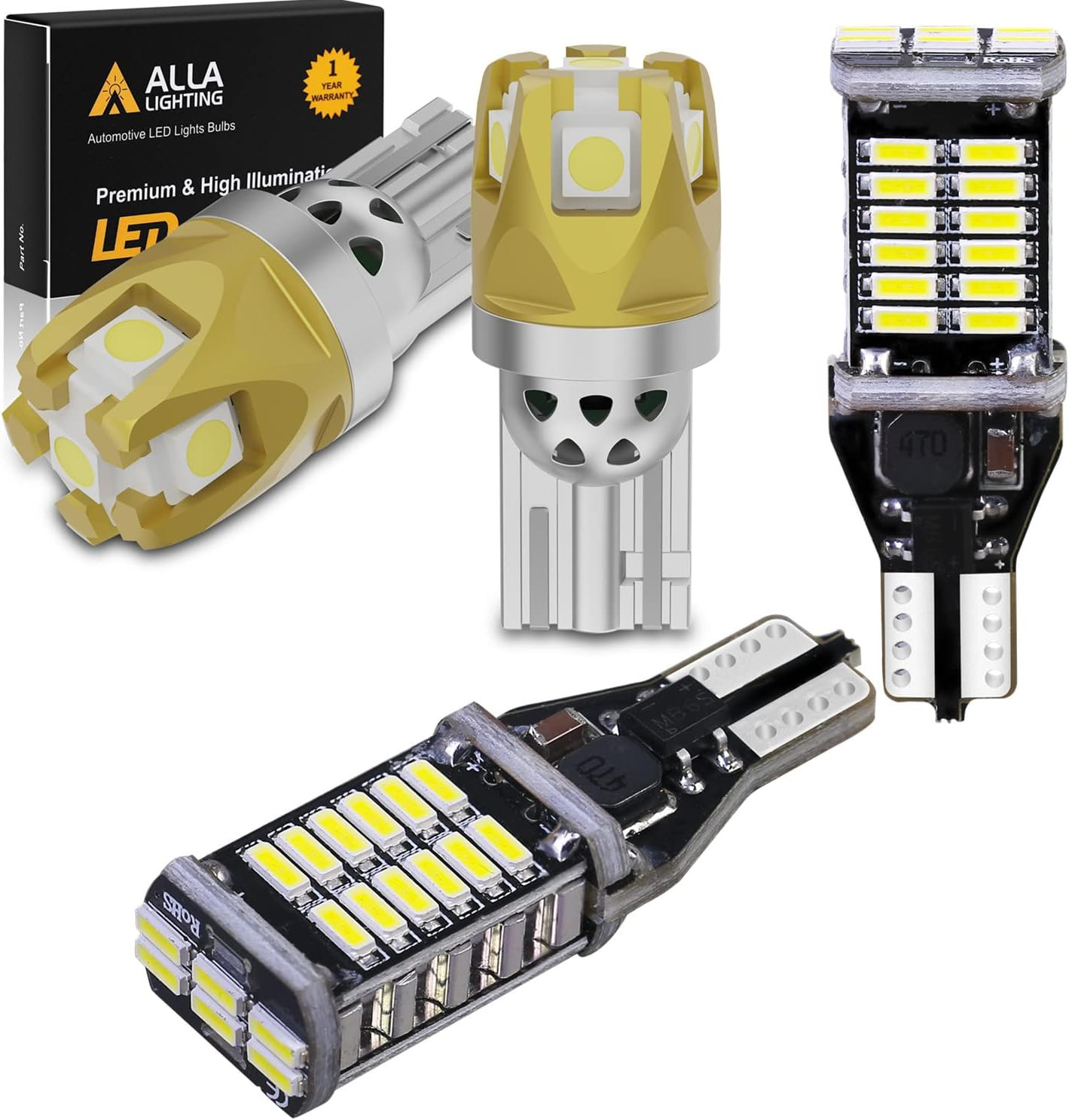 Alla Lighting Super Bright T10 Interior Light Bulb (906)