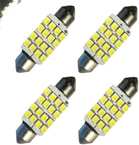 Jtech 4x White LED 6475 Light Bulb