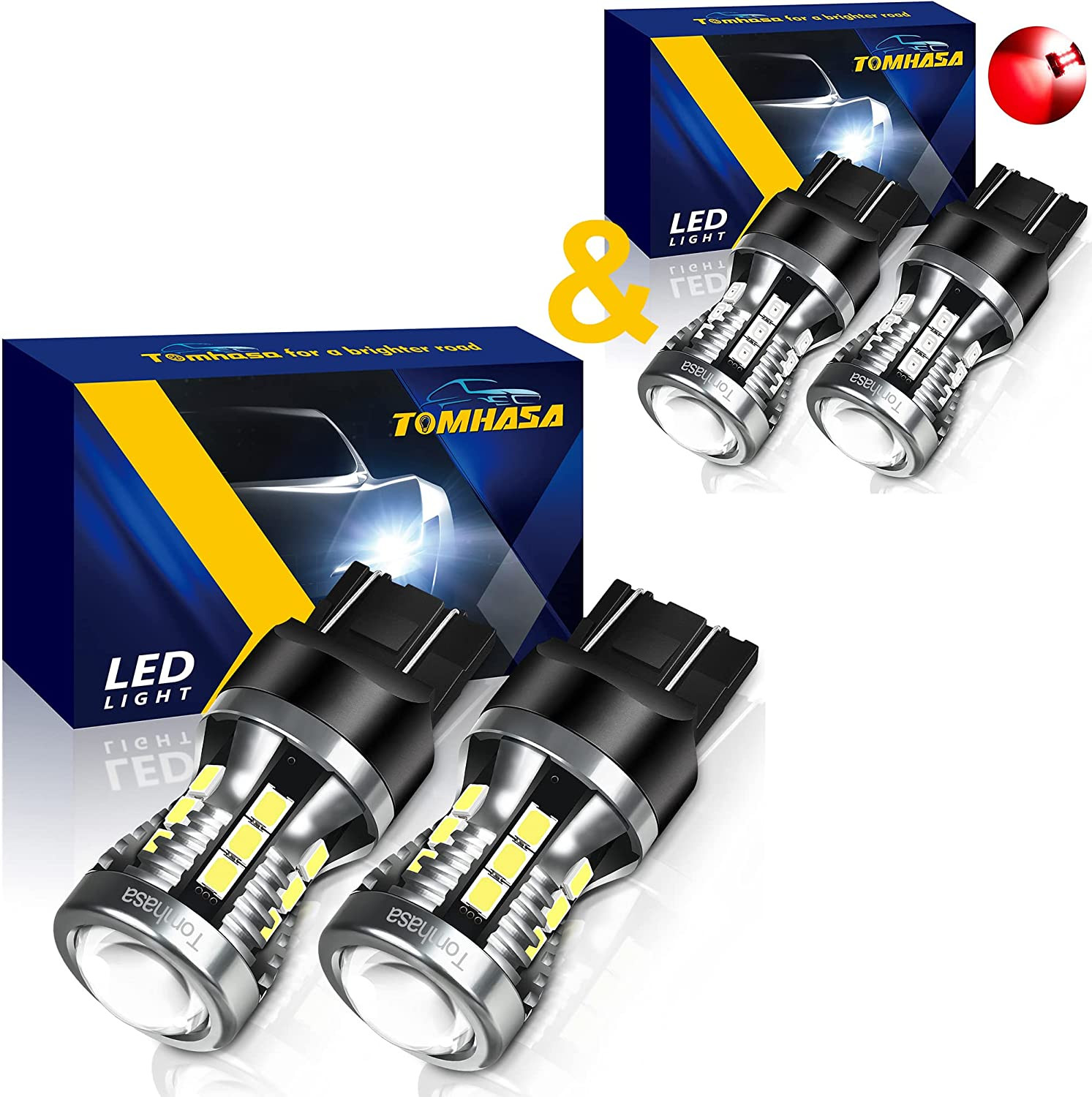 Tomhasa LED Bulb For Backup Reverse Lights/Turn Signal Lights/Brake Blinker Lights