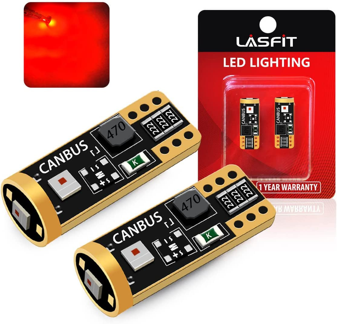 LASFIT 168 Red Light Bulb - for Tail Center High Mount Stop Lights