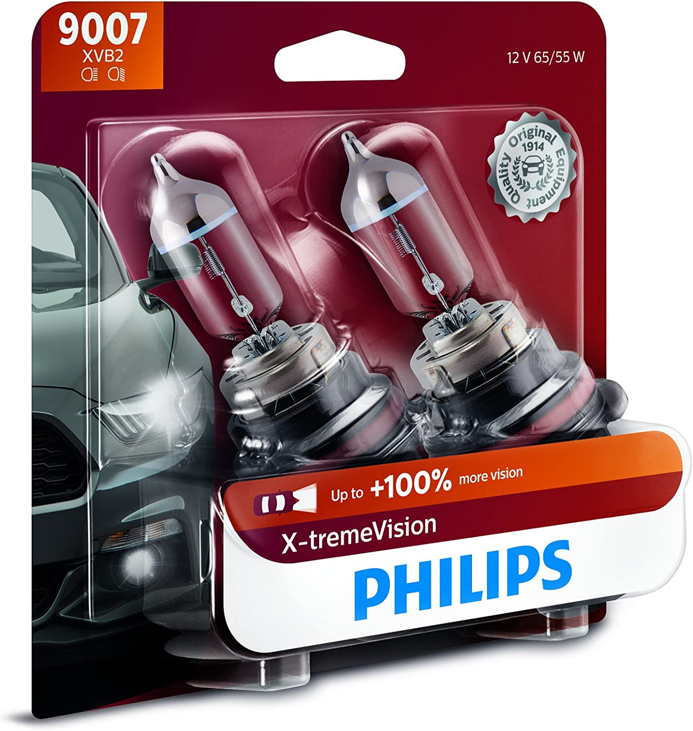 Philips 9007 X-tremeVision Upgrade Headlight Bulb