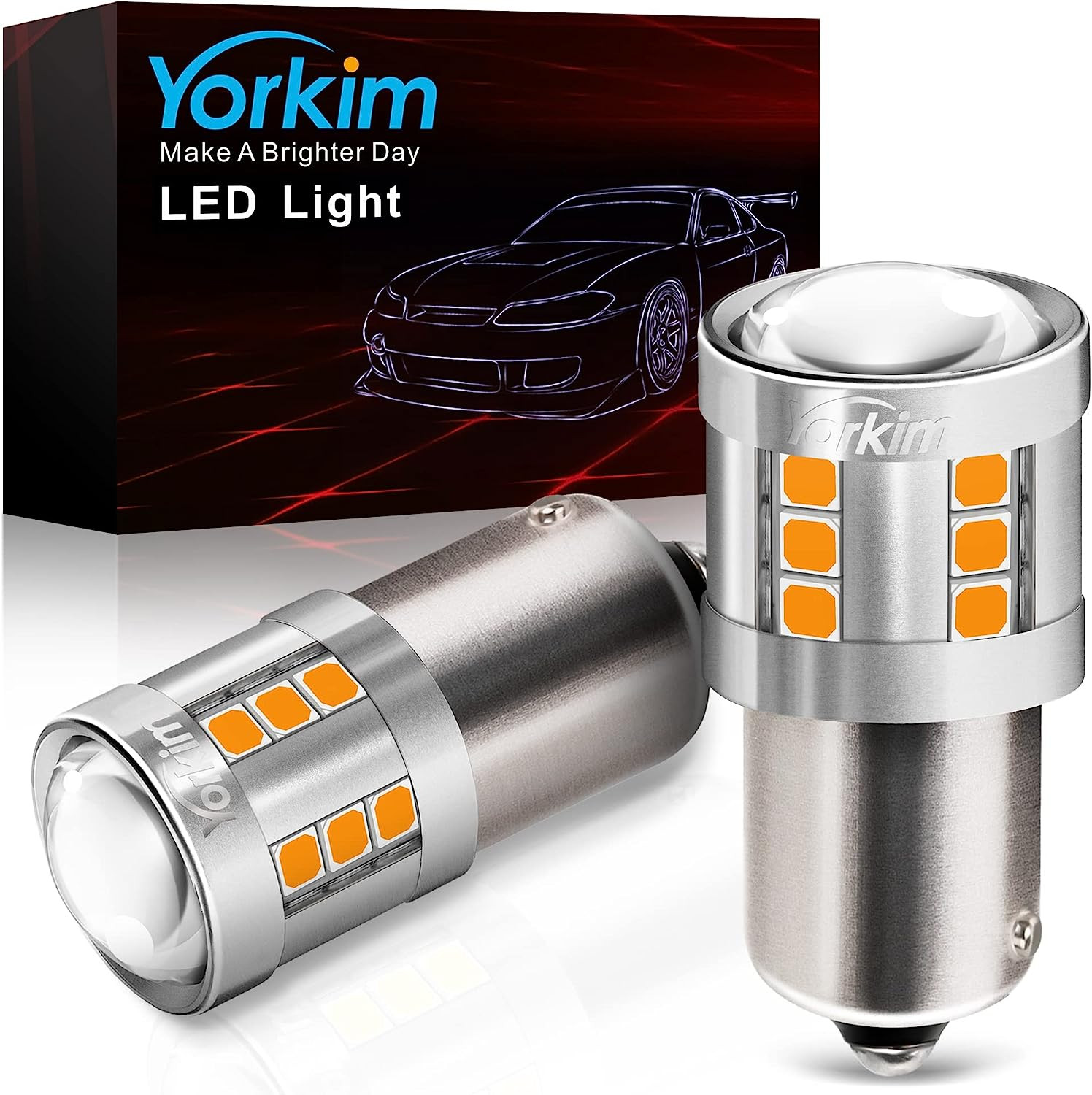 Yorkim 1156 LED Amber Bulb