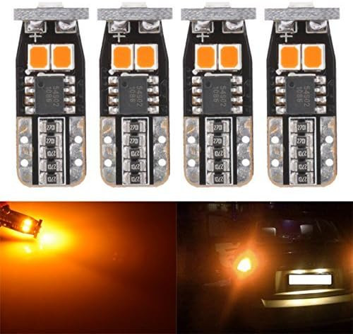 KATUR 194 LED Light Bulbs, T10 Base Amber