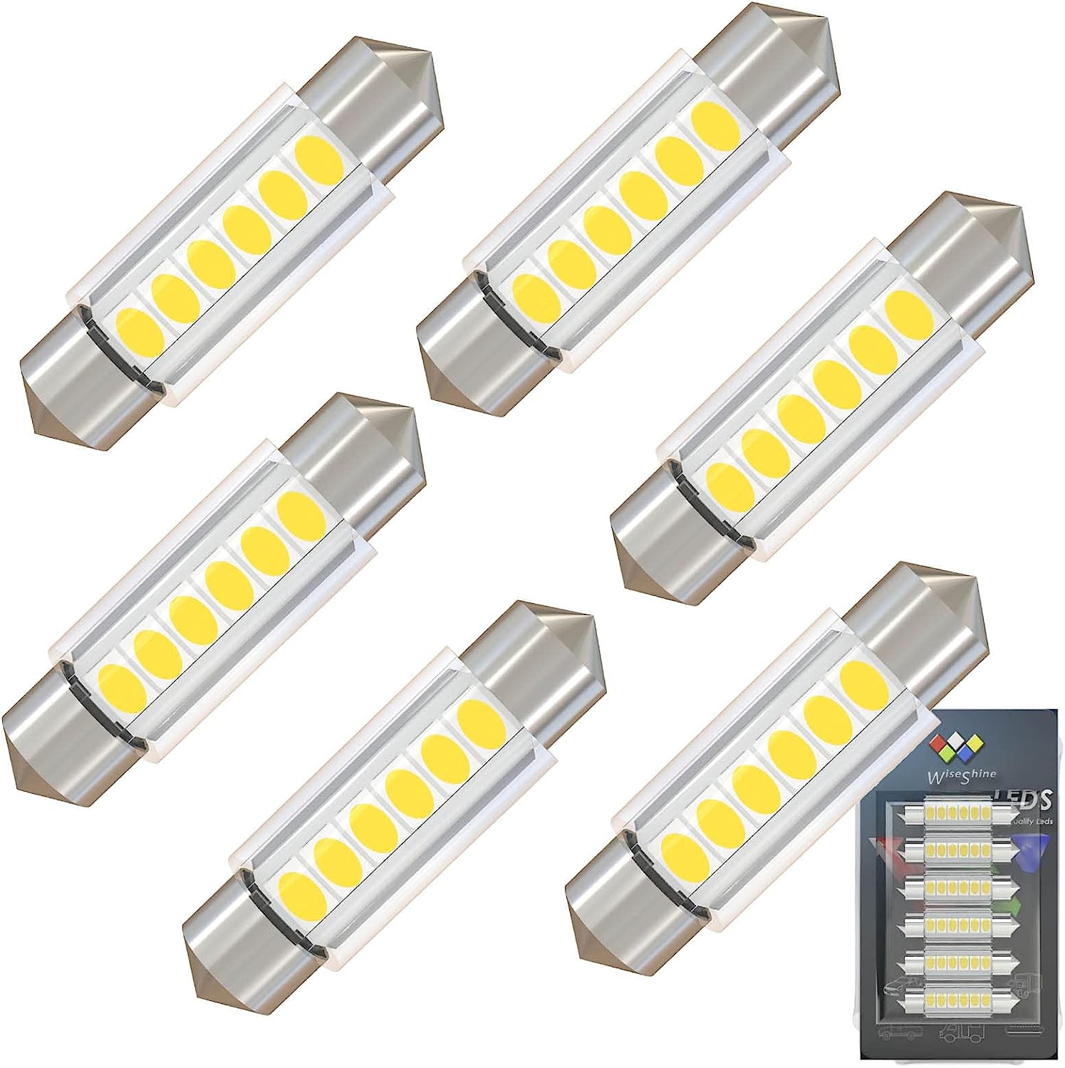 Wiseshine 6411 LED Dome Light Bulb