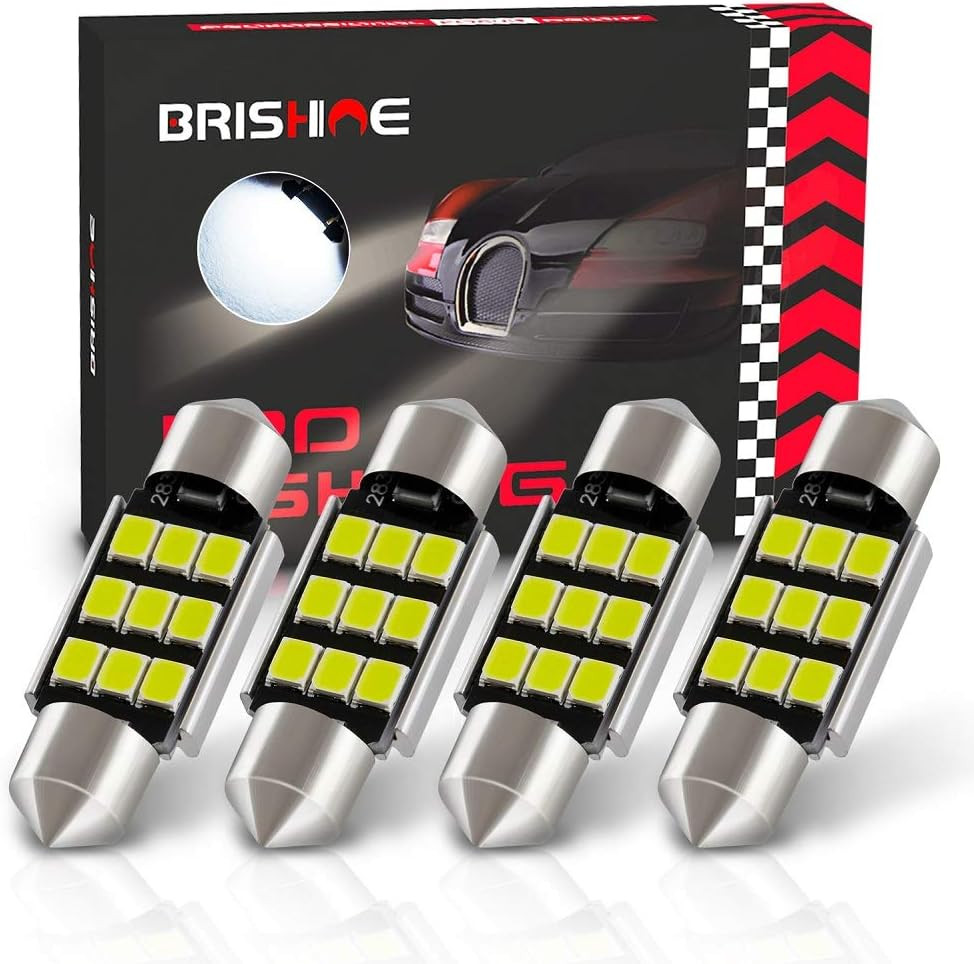 BRISHINE Festoon de3425 Xenon White LED LIght Bulbs