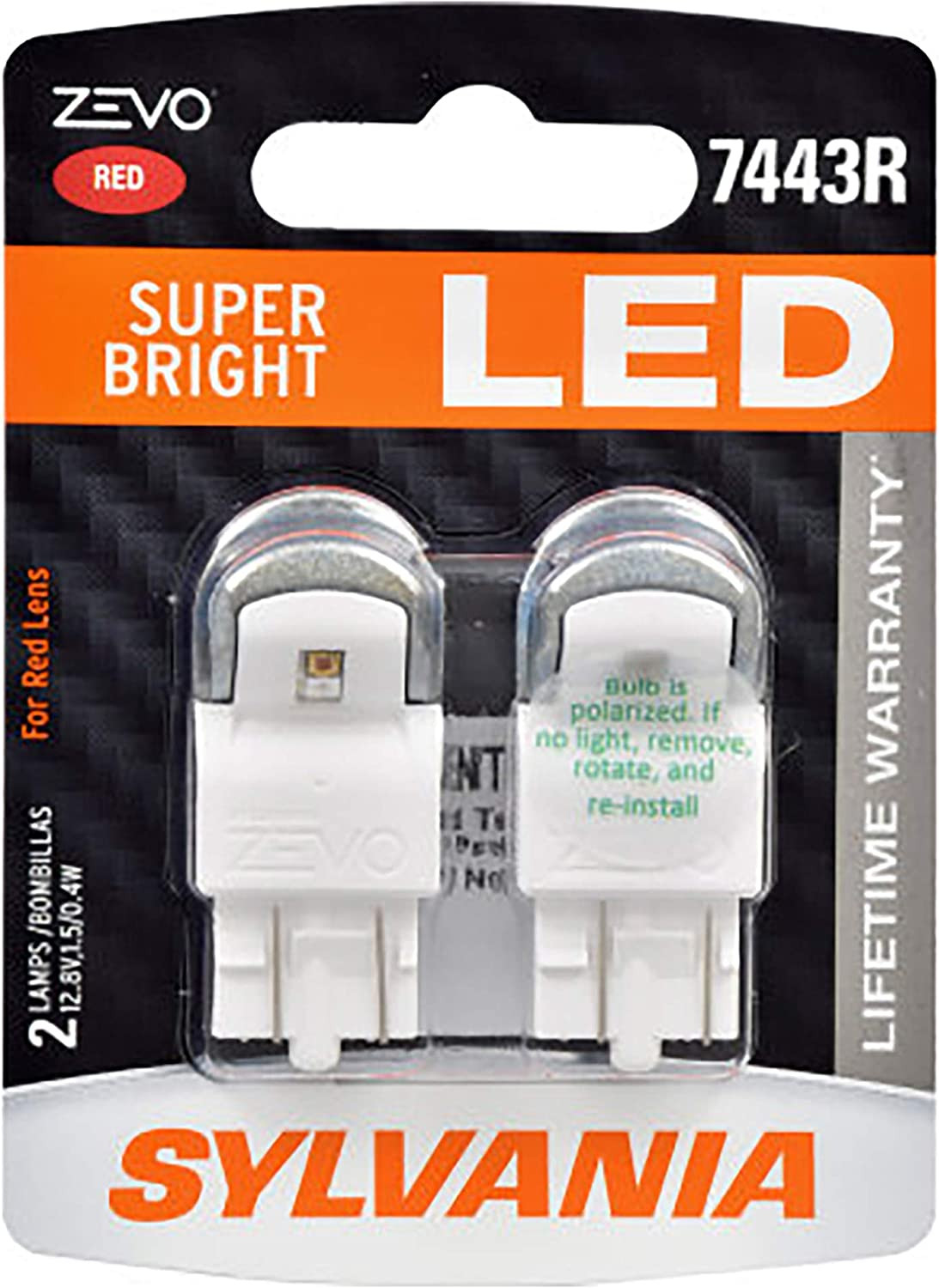 SYLVANIA - 7443 T20 ZEVO LED Red Bulb