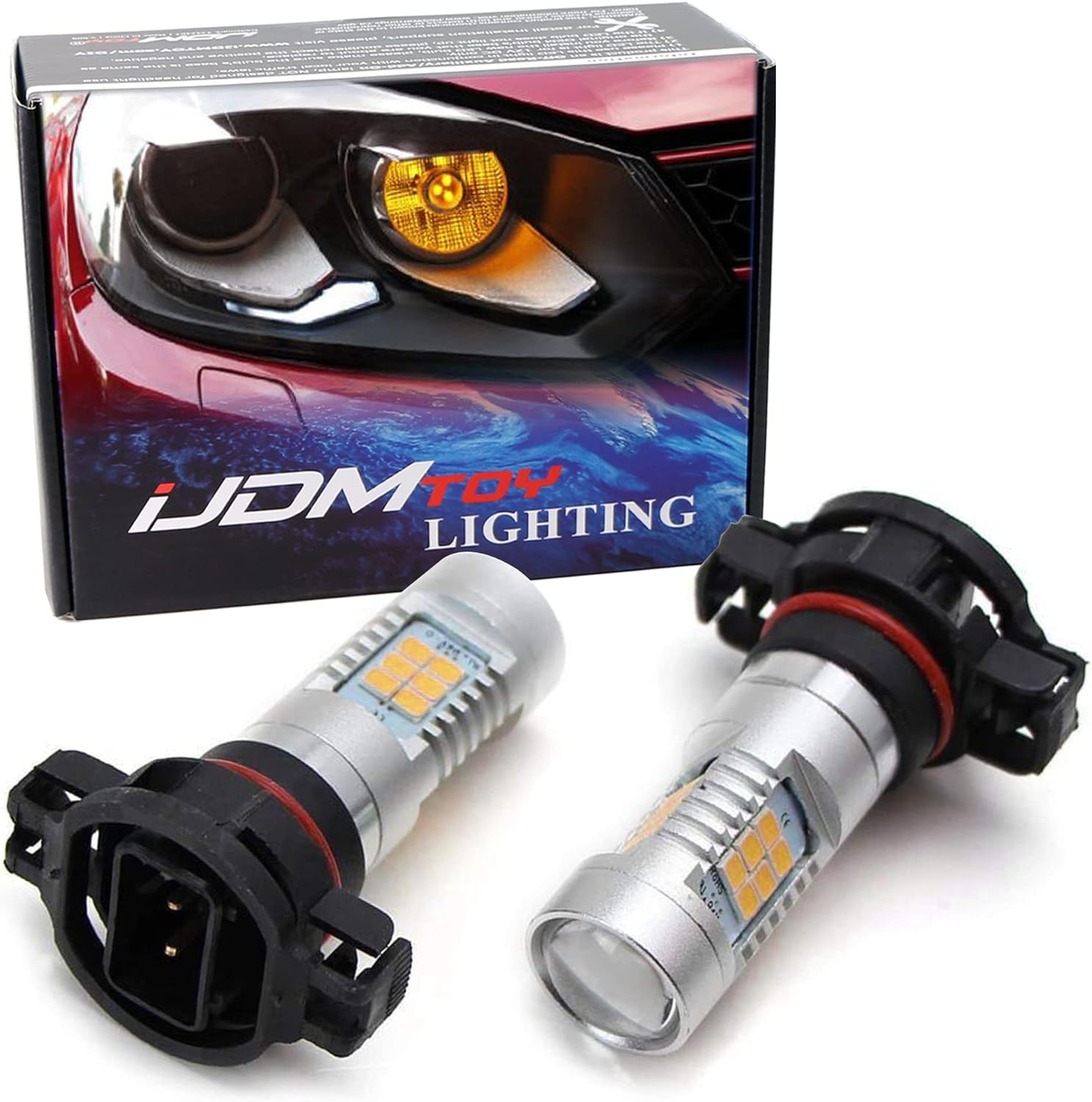 iJDMTOY 5200 Amber Yellow LED Bulbs
