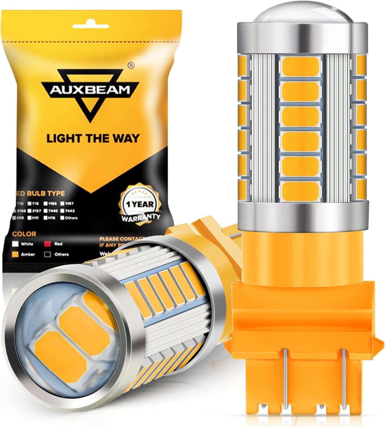 Auxbeam 3047 Amber LED Light Bulb
