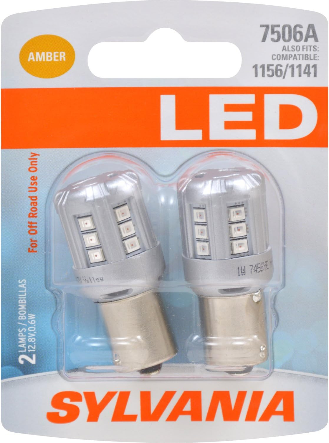 SYLVANIA - 7506 LED Amber Mini Bulb