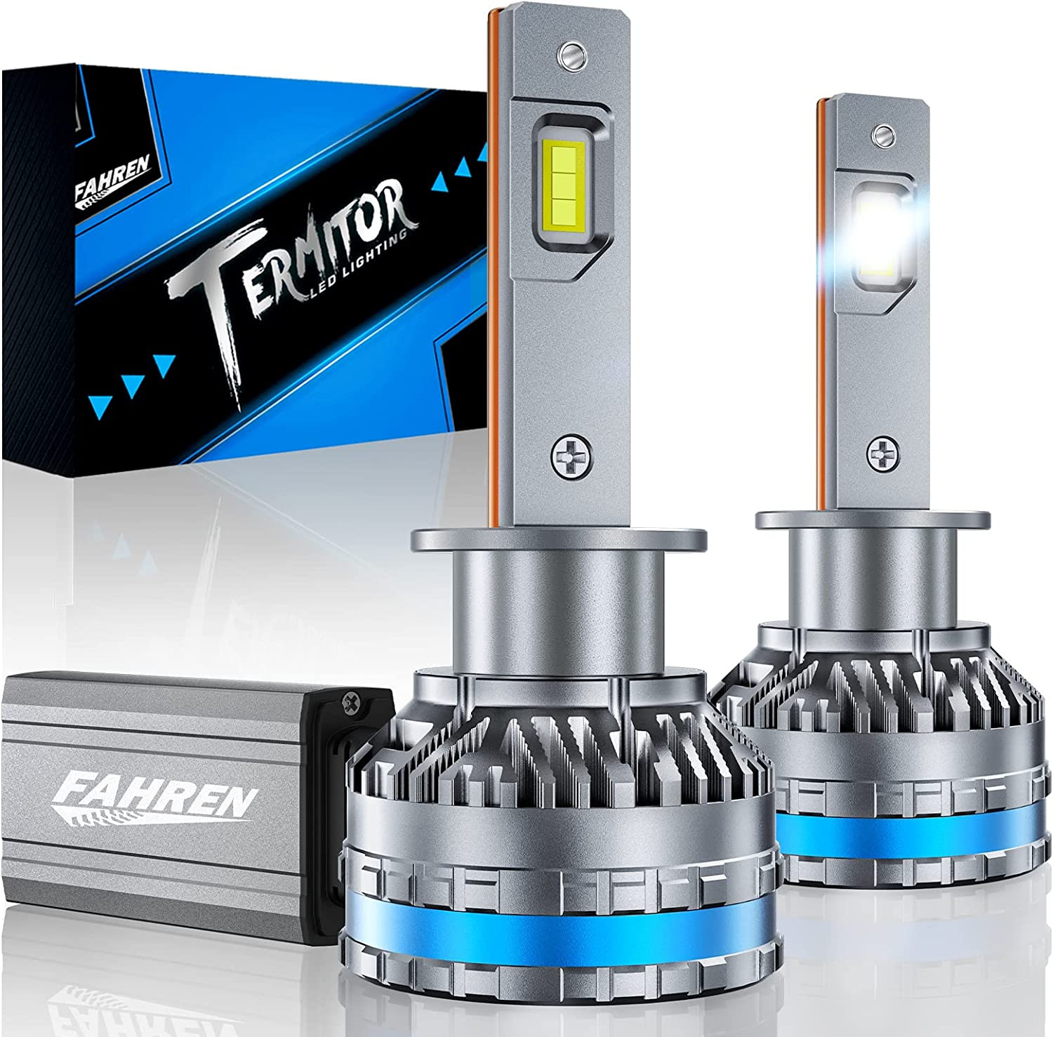 Fahren H1 LED Headlight Bulbs, 6500K Cool White